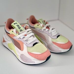 PUMA Womens Rs-X Mismatched Lace Up Sneakers
